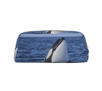 YOFIEN Killer Whales Orca Pencil Case for Girls, Pen Pouch Organizer Pencil Bag with Zipper