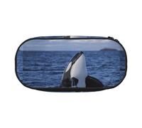 YOFIEN Killer Whales Orca,Small Pencil Case Large Capacity Pencil Pouch Office Stationery Organizer