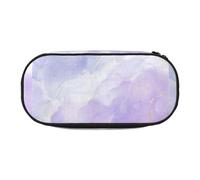 YOFIEN Liquid Pastel Purple Marble,Small Pencil Case Large Capacity Pencil Pouch Office Stationery Organizer