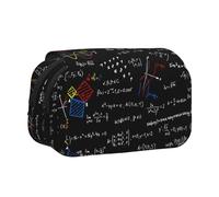 YOFIEN Math Equation Math Formulas Pencil Pouch Portable Double Layer Stationery Organizer