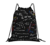 YOFIEN Math Equation Math Formulas Water Drawstring Backpack Resistant String Bag for Women Men Sports Gym Sackpack