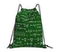 YOFIEN Math Equations Formulas Water Drawstring Backpack Resistant String Bag for Women Men Sports Gym Sackpack