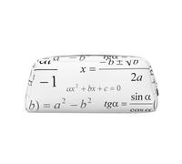 YOFIEN Mathematics and Geometry School with Scientific Formulas Chalk Board Pencil Case for Girls, Pen Pouch Organizer Pencil Bag with Zipper