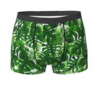 YOFIEN Monstera Deliciosa Banana Palm,Men's Underwear Boxer Briefs Comfort Soft Stretch for Man Multicolour