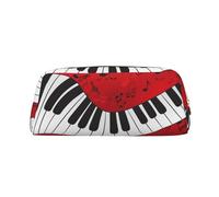 YOFIEN Music Note Piano Printing Pencil Case for Girls, Pen Pouch Organizer Pencil Bag with Zipper