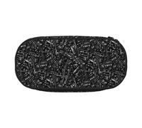 YOFIEN Music Notes Black,Small Pencil Case Large Capacity Pencil Pouch Office Stationery Organizer