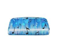 YOFIEN Music Notes with Clef Pencil Case for Girls, Pen Pouch Organizer Pencil Bag with Zipper
