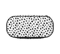 YOFIEN Painterly Dalmatian Animal Print,Small Pencil Case Large Capacity Pencil Pouch Office Stationery Organizer