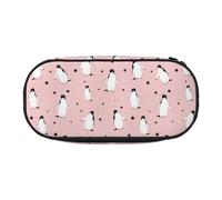 YOFIEN Penguins Stars Sea Bird,Small Pencil Case Large Capacity Pencil Pouch Office Stationery Organizer