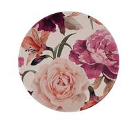 YOFIEN Pink Flowerand Rose 8&8in Round Mouse Pad Sewn Edge Design