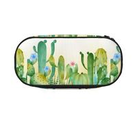 YOFIEN Prickly Pear Cactus,Small Pencil Case Large Capacity Pencil Pouch Office Stationery Organizer