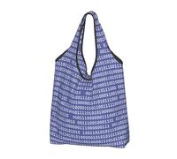 YOFIEN Programmer Binary Computer Code Purple Foldable Tote Bag Reusable Large Capacity Shopping Bags