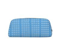 YOFIEN Programmer Blue Binary Computer Code Pencil Case for Girls, Pen Pouch Organizer Pencil Bag with Zipper