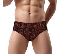 YOFIEN Programmer Code Red,Men's Triangle Soft Briefs,Support Pouch Comfort No Fly Underwear