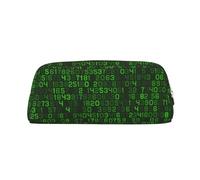 YOFIEN Programmer Green Decimal Computer Code Pencil Case for Girls, Pen Pouch Organizer Pencil Bag with Zipper