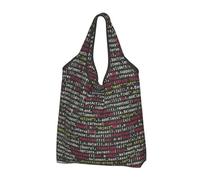 YOFIEN Programmer Programming Code Foldable Tote Bag Reusable Large Capacity Shopping Bags