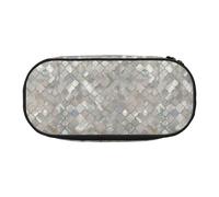 YOFIEN Quatrefoil Moroccan Mother of Pearl,Small Pencil Case Large Capacity Pencil Pouch Office Stationery Organizer