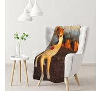 YOFIEN Shiba Inu Pets Dogs Sunset Bokeh Shiba InuFlannel Throw Fluffy Blanket for Couch, Soft Cozy Blankets