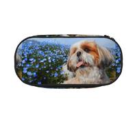 YOFIEN Shih Tzu Close-up,Small Pencil Case Large Capacity Pencil Pouch Office Stationery Organizer