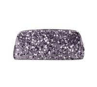 YOFIEN Sparkling Lavender Lady Glitter Shiny Decor Art Pencil Case for Girls, Pen Pouch Organizer Pencil Bag with Zipper