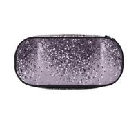 YOFIEN Sparkling Lavender Lady Glitter Shiny Decor Art,Small Pencil Case Large Capacity Pencil Pouch Office Stationery Organizer