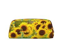 YOFIEN Sunflower Plant Printed Pencil Case for Girls, Pen Pouch Organizer Pencil Bag with Zipper