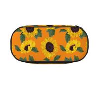 YOFIEN Sunflower Seamless Pattern,Small Pencil Case Large Capacity Pencil Pouch Office Stationery Organizer