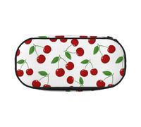 YOFIEN Sweet Cherry Pattern,Small Pencil Case Large Capacity Pencil Pouch Office Stationery Organizer