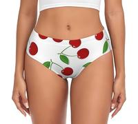 YOFIEN Sweet Cherry Pattern,Women's Briefs Underwear Support Pouch Comfort Soft Briefs for Women Multicolour