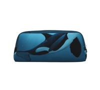 YOFIEN The Dreamer Orca Pencil Case for Girls, Pen Pouch Organizer Pencil Bag with Zipper
