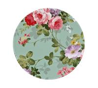 YOFIEN Vintage Floral Flowers 8&8in Round Mouse Pad Sewn Edge Design