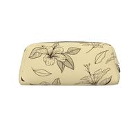 YOFIEN Vintage Retro Flowers Floral Pattern Pencil Case for Girls, Pen Pouch Organizer Pencil Bag with Zipper