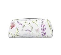 YOFIEN Watercolor Floral Wildflowers Pencil Case for Girls, Pen Pouch Organizer Pencil Bag with Zipper