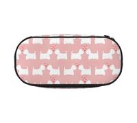 YOFIEN Westie Dogs Pattern,Small Pencil Case Large Capacity Pencil Pouch Office Stationery Organizer