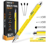 YOFIG Gifts for Men, 9 in 1 Multi Tool Pen, Stocking Fillers for Men, Christmas Gift for Him, Mens Dad Birthday Father s Day Gift from Daughter/Son, Secret Santa Gifts, Gadgets