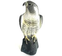 YOFIT Bird Scarecrow Fake Horned Hawk Decoy,Bird Repellent Garden Protectors, Natural Enemy Pest Deterrent Scarecrow