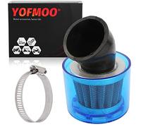 YOFMOO 35mm Air Filter Cleaner 45 Degree Bend Splash Proof Plastic Cover Waterproof Compatible with 50cc-125cc Motorcycle ATV Quad Scooter Go Kart Moped Pit Dirt Racing Super Pocket Bike Baja TaoTao