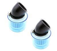 YOFMOO Air Filter 35mm 45 Degree Bend Splash Proof Plastic Cover Waterproof Compatible with 50cc-90cc 110cc 125cc Motorcycle ATV Quad Scooter Go Kart Moped Pit Dirt Racing Pocket Bike Baja Pack of 2