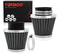 YOFMOO Air Filter 42mm 1.65inch for 110cc 125cc 150cc 200cc 250cc GY6 Motorcycle ATV Scooter Go Kart Moped Pit Dirt Racing Bike 2-strokes Yamaha Suzuki PZ24 41mm 43mm CB650 Universal Pack of 2