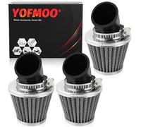 YOFMOO Air Filter Cleaner 1.5inch 38mm 39mm 40mm 45 Degree Angled for 50cc 70cc 90cc 110cc 125cc 150cc 200cc Motorcycle ATV Quad Scooter Go Kart Moped Pit Dirt Pocket Mini Bike GY6 Pack of 3