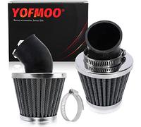 YOFMOO Air Filter Cleaner 35mm 45 Degree Angled for 50cc 70cc 90cc 110cc 125cc 2-stroke 4-stroke Engine Motorcycle ATV Quad Scooter Go Kart Moped Pit Dirt Pocket Mini Bike 34mm 36mm Pack of 2