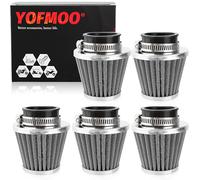 YOFMOO Air Filter Cleaner 38mm 39mm 40mm 1.5inch for 50cc 90cc 110cc 125cc 150cc 200cc GY6 Motorcycle ATV Scooter Quad Go Kart Moped Pit Dirt Bike Kawasaki Suzuki Baja TaoTao Pack of 5