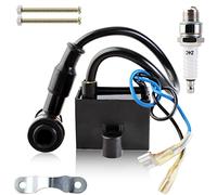 YOFMOO CDI Ignition Coil for 49cc 50cc 60cc 66cc 70cc 80cc 2-stroke Engine Motorized Bicycle Bike with Spark Plug