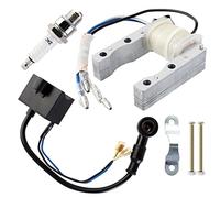 YOFMOO CDI Ignition Coil Magneto Coil Spark Plug for 49cc 50cc 60cc 66cc 70cc 80cc 2-stroke Engine Motorized Bicycle Bike