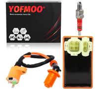 YOFMOO Ignition Coil CDI Spark Plug for Gy6 50cc 80cc 90cc 110cc 125cc 150cc Scooter ATV Quad Moped Motorcycle Racing Pit Dirt Bike Go Kart