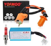 YOFMOO Ignition Coil CDI Spark Plug for GY6 50cc-90cc 110cc 125cc 150cc 4-Stroke Engine Scooter ATV Go Kart Moped Quad Racing Pit Dirt Bike 139QMB 152QMI 157QMJ Performance 5 Pins