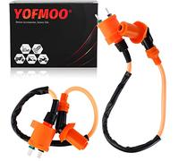 YOFMOO Ignition Coil for GY6 50cc-90cc 110cc 125cc 150cc 4-stroke Engine Scooter ATV Go Kart Moped Quad Pit Dirt Racing Mini Bike Perfitmance Pack of 2