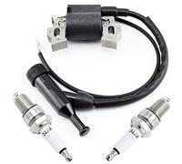 YOFMOO Ignition Coil Spark Plug for GX110 GX120 GX140 GX160 GX200 4HP 5.5HP 6.5HP Engine Generator Lawnmower Tractor Rototiller Water Pump Go Kart Mini Bike 30500-ZE1-063 4589693
