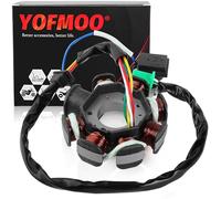YOFMOO Magneto Stator AC Ignition Coil 8 Pole 5-wire Compatible with GY6 125cc 150cc 125 ATV Scooter Moped Go Kart Buggy Quad 4-stroke Pit Dirt Bike QMI152 QMI157 QMJ152 TaoTao Roketa Buyang Sunl
