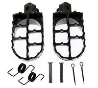 YOFMOO PW50 PW80 Foot Pegs Rest Footpegs Compatible with Yamaha PW 50 80 BW80 1981-2015 DT50 RT100 RT180 T225S TT225T TTR110 TTR50E TTR90 TW200 WR200 WR250 WR500 XT225 XT250 XT350 XT600 YZ125 Black